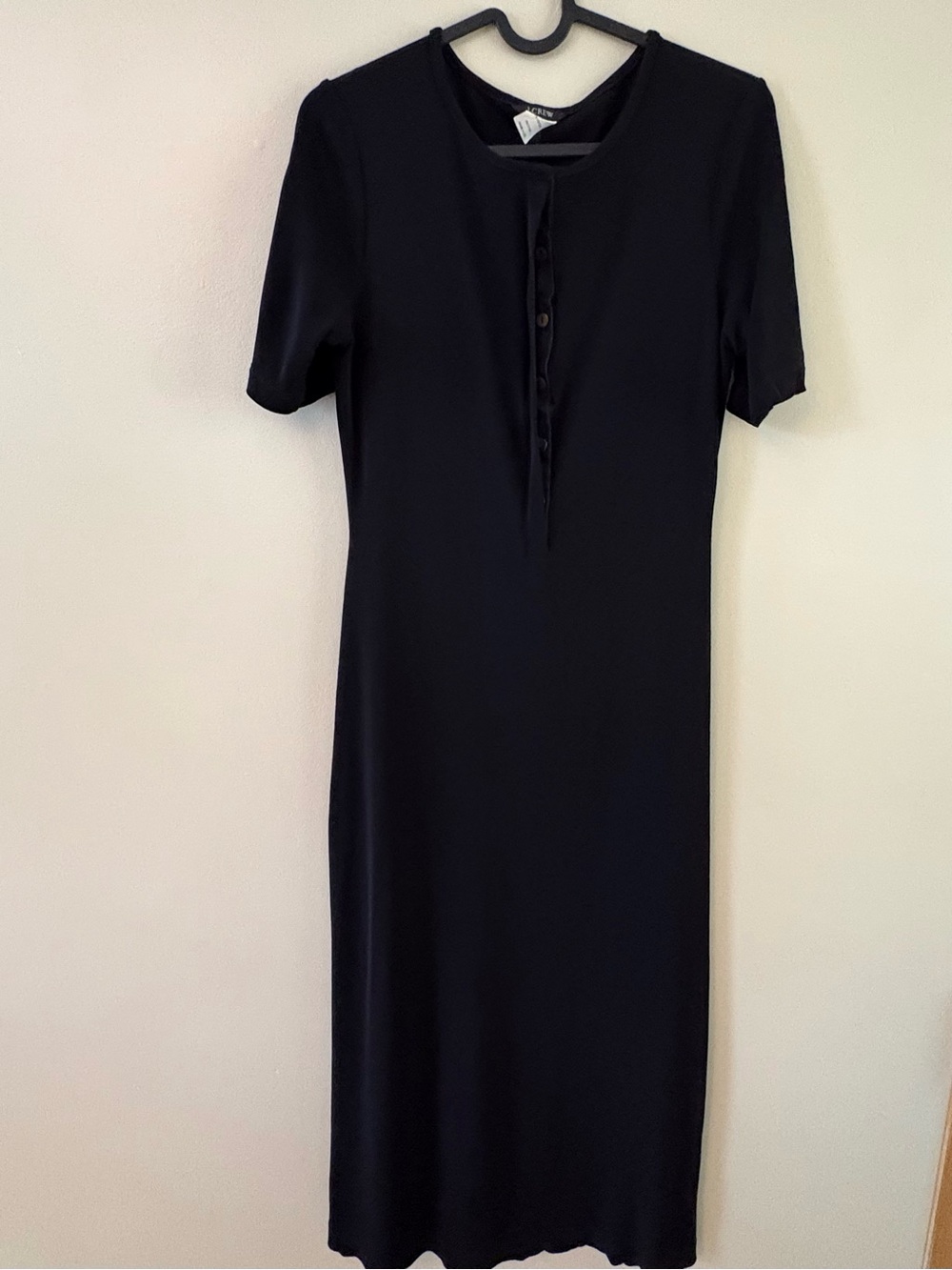 Vintage J.Crew Black Midi Dress Made in USA